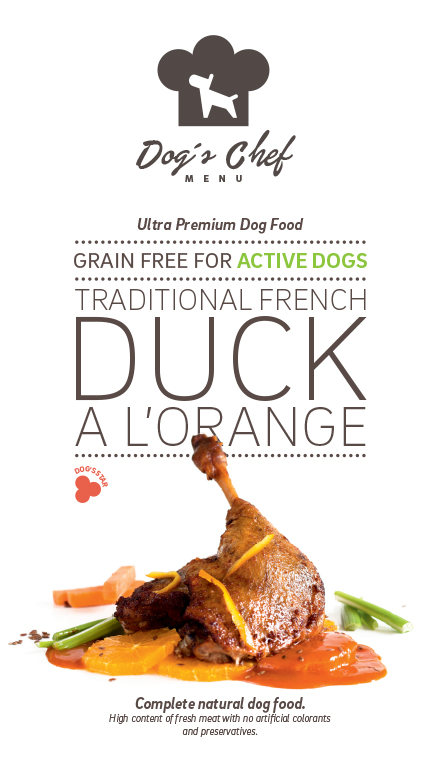 Traditional Duck a l’Orange for ACTIVE DOGS